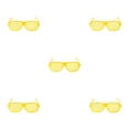 thumbnail image 3 of Minnieouse Gafas con persiana llamativas y modernas, hechas de plástico, gafas con persiana, color amarillo, tamaño libre Type2 NO2, 3 of 6