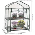 thumbnail image 2 of Home Garden Greenhouse Plant Veg Shelf Frame Cover Clear Pvc Cover, 2 of 3
