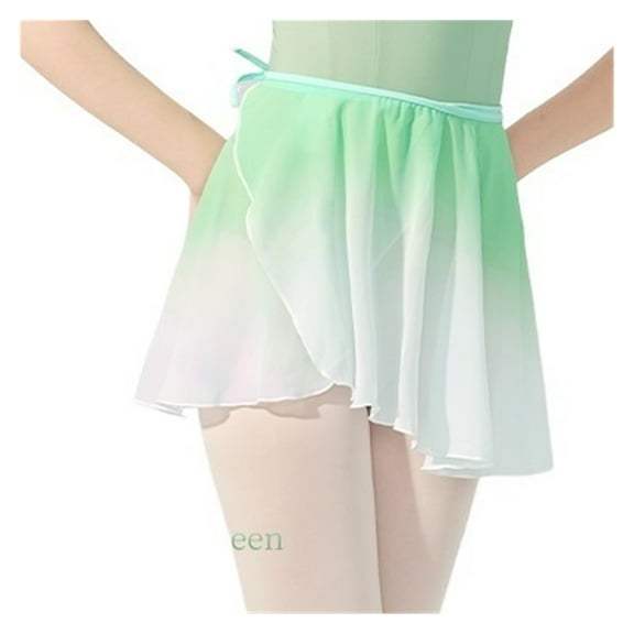 Adult Ballet Dance Skirts Chiffon Gradient Irregular Practice Leotard Dance Skirts Women Girls Gymnastics Skate Ballet Skirts