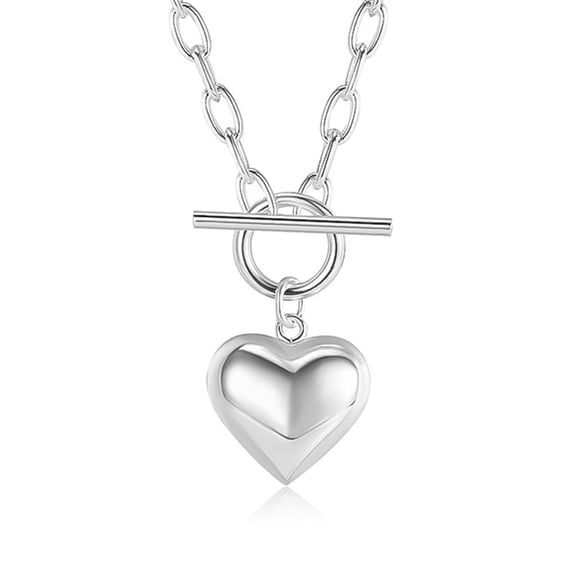 Gift - Style S925 Silver Heart Necklace for Women - S925 Silver Heart Pendant Necklace - For Women, Wives & Mothers - Suitable for Daily Wear, Birthday Gifts, Vacations, Parties & Mother's Day Gifts