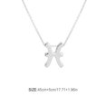 thumbnail image 2 of Constellation Theme Friendship Necklace Creative Comfortable Ins Exquisite Durable Rust-proof Lightweight Fashion Accessory Pisces Silver, 2 of 6