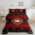 thumbnail image 2 of YST Twin Size Southwest Design Bedding Set Boys Girls Southwestern Geometric Comforter Set for Kids Soft Tribal Comforter Red Green Duvet Set Room Decor Quilt Boys, 2 of 4