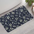 thumbnail image 2 of Pioneer Flower Floral Print Pattern Bathroom Rugs Mat, Non Slip Microfiber Bathroom Rug with Rubber Backing, Soft Mats for Bathroom Floor Tub Shower, 17"x30", 2 of 5