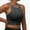 Black, variant on Vividxx Bras For Women New Washed Seamless Sports Bra Vertical Stripe Sexy Back Underwear Women Running Gather Quick Drying Bra Breathable