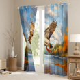 thumbnail image 3 of jejeloiu Farmhouse Mallard Duck Blackout Curtains Set of 2 (52x84 Each),Country Farmhouse Lodge Window Curtains For Teens, 3 of 6