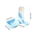 thumbnail image 3 of Hanging Automatic Water Feeder Food Bowl Set for Rabbits Cats Small Pet Cage Mount Drinking Eating No Spill Detachable Bowl Supplies, 3 of 6