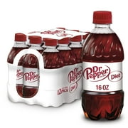 Diet Dr Pepper Soda Pop, 16 fl oz, 12 Pack Bottles