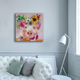 thumbnail image 5 of Epic Graffiti 'Miss Piggy' by St. Hilaire Elizabeth, Canvas Wall Art, 37"x37", 5 of 8