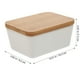 thumbnail image 2 of Recipiente de mantequilla de mantequilla de casa 1pc con tapa de madera (color surtido), 2 of 6