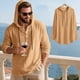 thumbnail image 5 of pstuiky camisetas de manga larga para hombre, Suéter playero informal de manga larga con capucha y cordón ajustable para hombre camisetas de hombre s, 5 of 7
