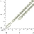 thumbnail image 2 of 925 Sterling Silver Hollow Rope Chain Silver 5.3mm Necklace 18 Inch Chain Necklace for Women and Men, 2 of 2