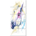 thumbnail image 2 of Horse Illustration with Splash - Animal Canvas Art Print, 2 of 3