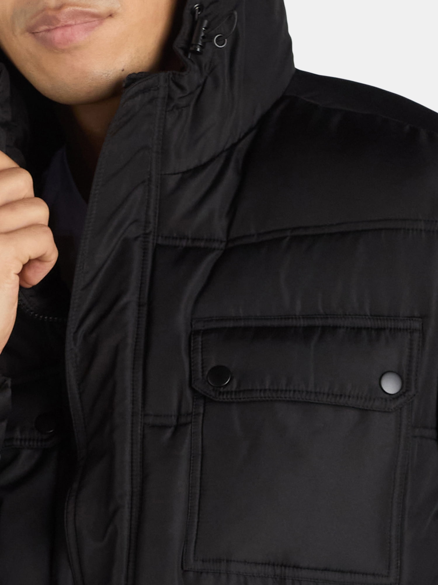 Big Chill Men’s Quilted Puffer Coat with Hood, Sizes M-XXL