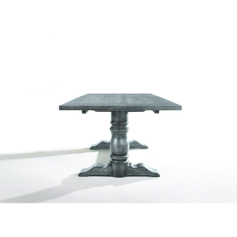Acme Furniture Leventis II Rectangular Dining Table in Weathered