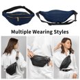 thumbnail image 2 of Unique Bargains 1 Pc Fanny Pack Argyle Waist Bag Navy Blue, 2 of 6