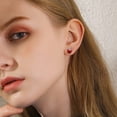 thumbnail image 3 of U7 Unicorn Stud Earrings for Women 925 Sterling Silver July Birthstone Crystal Ruby Earring Hypoallergenic Earrings Birthday Anniversary Jewelry Gift for Mom Daughter, 3 of 8