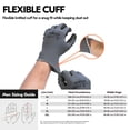 thumbnail image 3 of Vgo... 10-Pairs Safety Work Gloves, Gardening Gloves, Non-slip Nitrile coating, Dipping Gloves (Size M,Gray, NT2110), 3 of 6