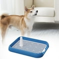 thumbnail image 4 of Dog Toilet Potty Puppy Litter Tray Pee Training Bedpan Toilet Easy to Clean, Pet Blue, 4 of 8