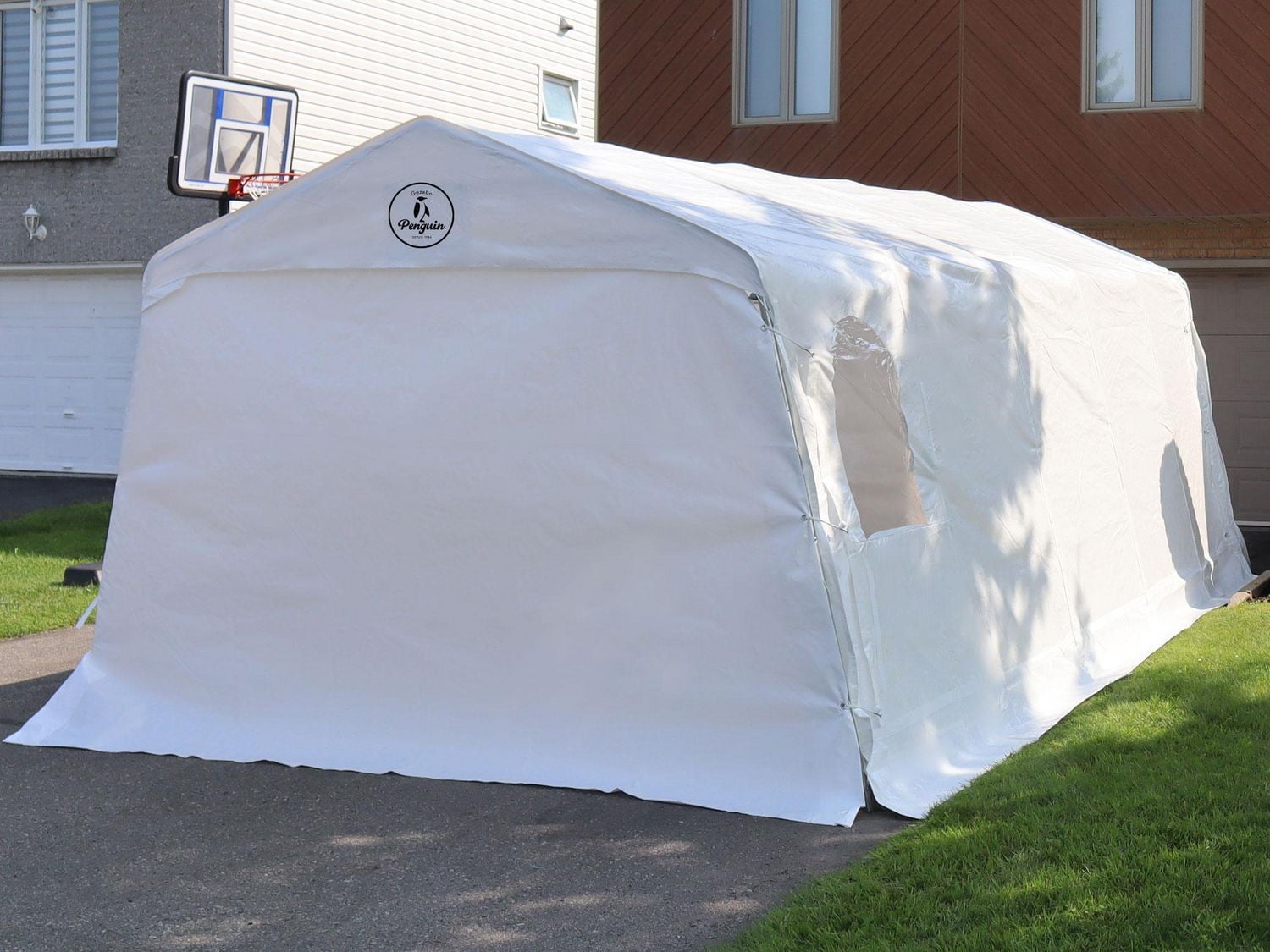 Car Shelter 11 ft. X 20 ft. in White