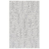 SAFAVIEH Metro Lucina Wavy Striped Area Rug, Silver, 8' x 10'