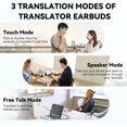 thumbnail image 4 of Auriculares con traducción de idiomas mediante IA en tiempo real, 144 idiomas y acentos, Bluetooth 5.4 con compatibilidad con aplicaciones, música y llamadas, 4 of 6