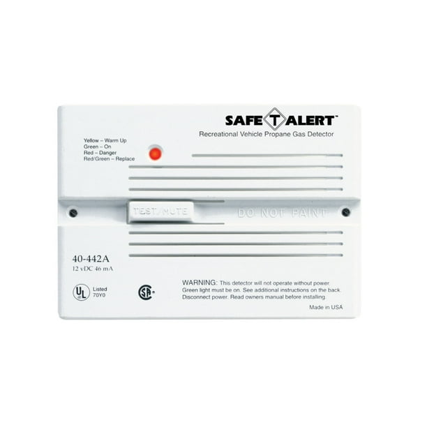 SafeTAlert 40441PWT Propane/LP Gas Alarm 12V, 40 Series Surface