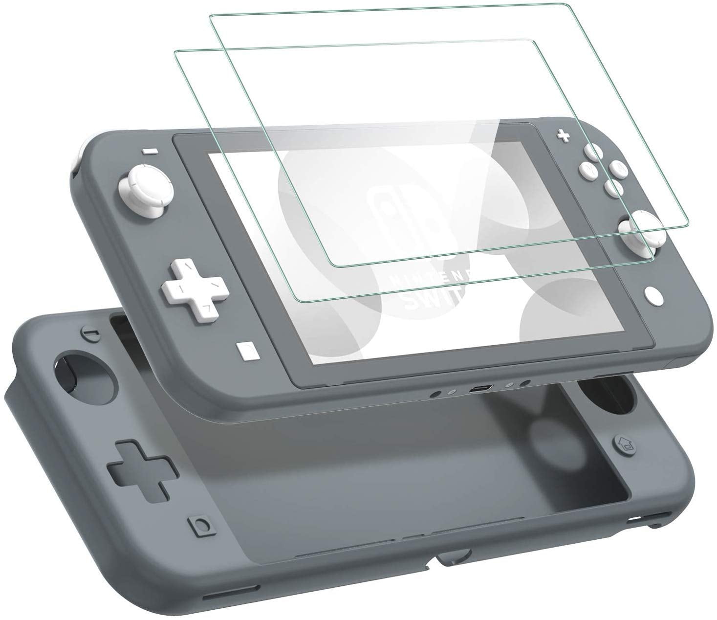 Case for Nintendo Switch Lite, Silicone Protective Rubber Cover, ShockAbsorption AntiScratch