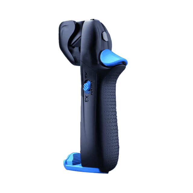 Physical Gamepad Controller Fire Trigger Button for Gaming Chicken Eating Single Button Action,1 * Handle Controller 1 * Data Cable,Blue
