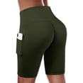 thumbnail image 4 of LEEYNEER Plus Size Shorts  Womens Athletic Shorts  Women Basic Slip Bike Shorts  Compression Workout Leggings Yoga Shorts  Comfy Beach Shorts  Yoga Pants  Cycling Sport Shorts Black L, 4 of 5