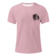 thumbnail image 4 of Camisetas de Manga Larga de los Hombres de Algodón Impresión Cuello Redondo Blusas de Moda Casual, Poliéster Spandex, 4 of 7