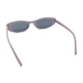 thumbnail image 7 of Womens Classy Iconic Narrow Oval Plastic Retro Mod Fashion Sunglasses Purple - Black, 7 of 7