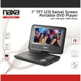thumbnail image 4 of NAXA NPD-703 7 in. TFT LCD Swivel Screen Portable DVD Player with USB-SD-MMC Inputs, 4 of 5