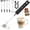 Lux Alpha Black, variant on Rechargeable Milk Frother Handheld - Frother Wand, Drink Mixer, Electric Whisk Frother, for Cappuccinos, Matcha & Protein Powder - Ultra Metal 3 Whisk, 1800mAh Black