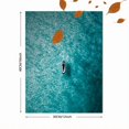 thumbnail image 3 of Qisvanset Surfer on Paddleboard Ocean Aerial View Canvas Wall Art 15.75x11.81 INCHES, 3 of 8