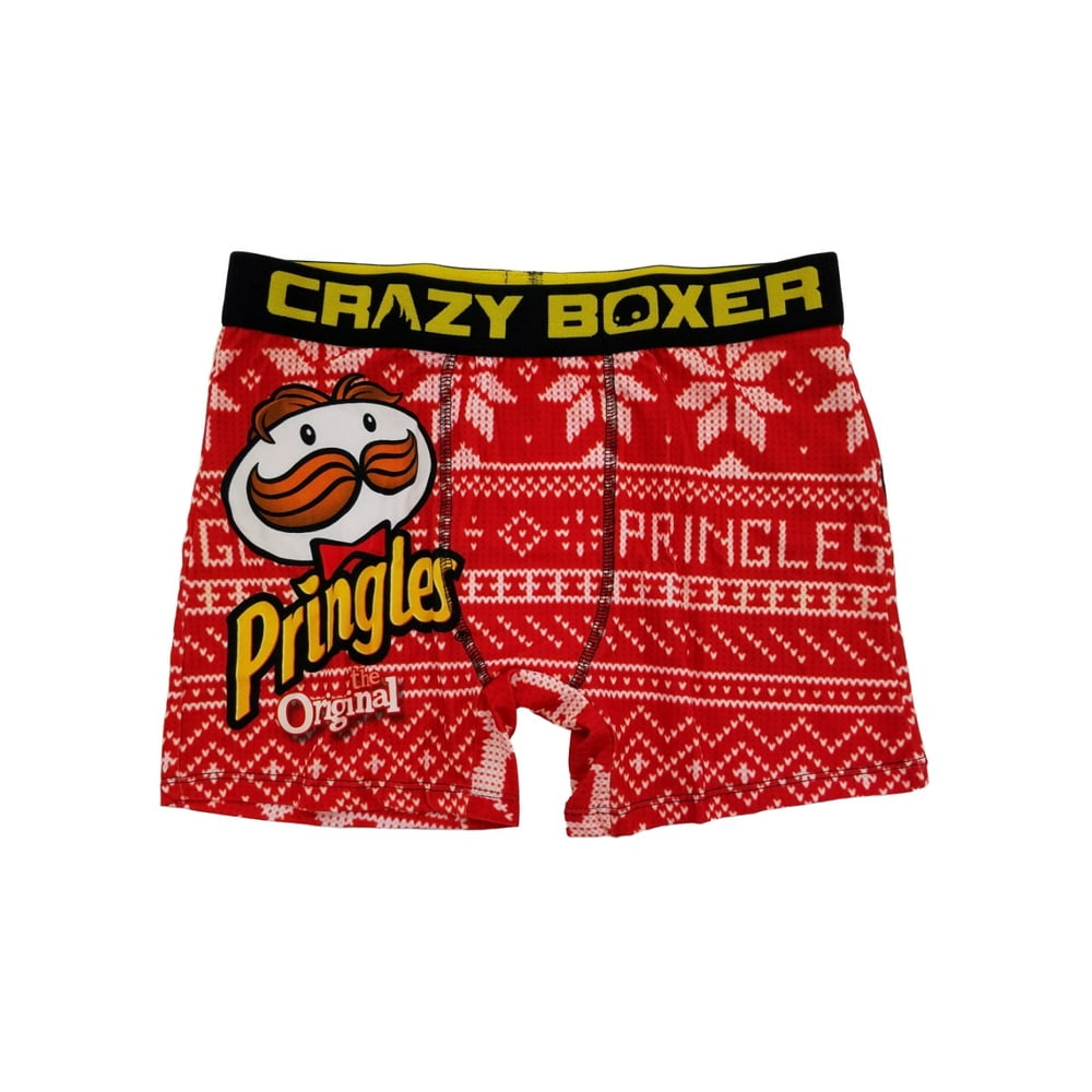 Crazy Boxer Mens Pringles Original Fair Isle Christmas Holiday