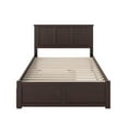 thumbnail image 5 of Madison Platform Bed with Flat Panel Foot Board and Twin Size Urban Trundle Bed in Multiple Colors and Sizes, 5 of 7