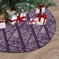 thumbnail image 3 of FMSHPON Striped PatternTribal Motifs Xmas Christmas Tree Skirt Stand Mat for Holiday Party Decoration Indoor Outdoor 48 inches, 3 of 3