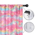 thumbnail image 4 of Blackout Kids Curtains,Pink Tie Dye Pattern Childrens Insulated Curtains Set Of 2,Bedroom Essentials,Toddler Room Decor 42"x54", 4 of 5