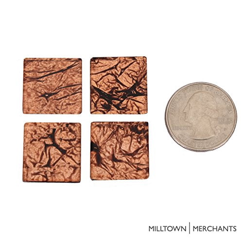 Milltown Merchants Bronze Foil Tile 3/4 Inch Mosaic Tile (3 lbs)