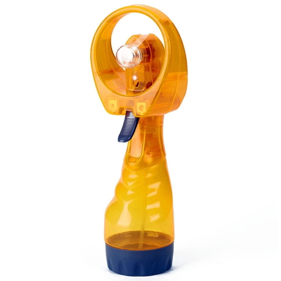 DizeyBoyo Water Bottle Spray Cooling Fan, Portable Universal Handheld Small Fan for Beach,Park, At A Game, Camping or at Theme Parks,Yellow