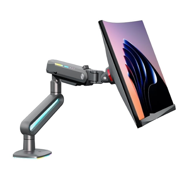 Gaming Monitor Arm 32-60 Inch Curved Arc Screen Desktop Ultrawide Holder Mount 2-20 kgs ,Adjustable