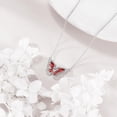 thumbnail image 4 of Butterfly Necklace for Women 925 Sterling Silver Butterfly Pendant Necklace January Birthstone Cubic Zirconia Jewelry Gift, 4 of 5