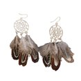 thumbnail image 4 of Guardurnaity 1 par de pendientes de mujer hermosas plumas exquisitas orejas moda creativa niñas joyería para decoración café ligero Type1 NO1, 4 of 6