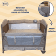 thumbnail image 3 of Cuna Corral Mecedora Y Colecho 4en1 Para Bebés Tuscani Ibaby azul cielo, 3 of 10