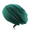 thumbnail image 1 of TISHITA Bonnet Sleep Caps Hair Cover Adjustable Buckle Strap Multi Scene Use Comfortable Dark Green, 1 of 8