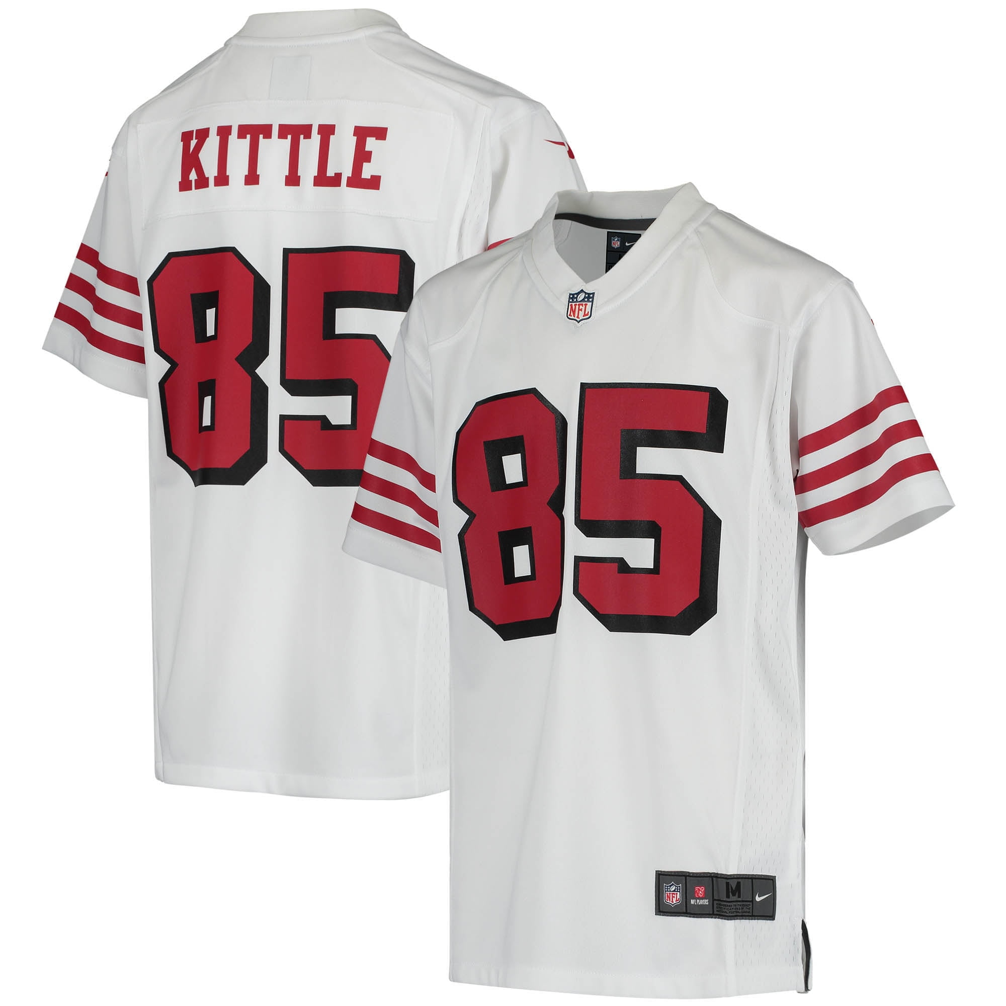 george kittle white color rush jersey