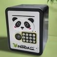 thumbnail image 1 of Alcancía de panda, caja para ahorrar dinero, caja de dinero, juguete educativo creativo resistente con contraseña y huella dactilar para la oficina,, 1 of 9