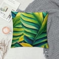 thumbnail image 2 of COMIO MEHOTP Tropical Pillow Covers Jungle Throw Pillow Cover Green Cushion Cases Lumbar Pillow CoversStandard Pillow Shams Banana Leaf Tropical Plant Patterned Pillow Covers Green Pillowcases, 2 of 5