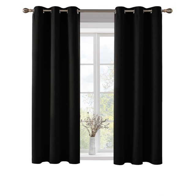 Cortinas opacas Deconovo con aislamiento térmico de 107 x 160 cm, 2 paneles