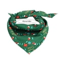 thumbnail image 2 of Toalla navideña para perro, bufanda, copo de nieve, caramelo, estampado navideño, lindos suministros festivos para mascotas., 2 of 3